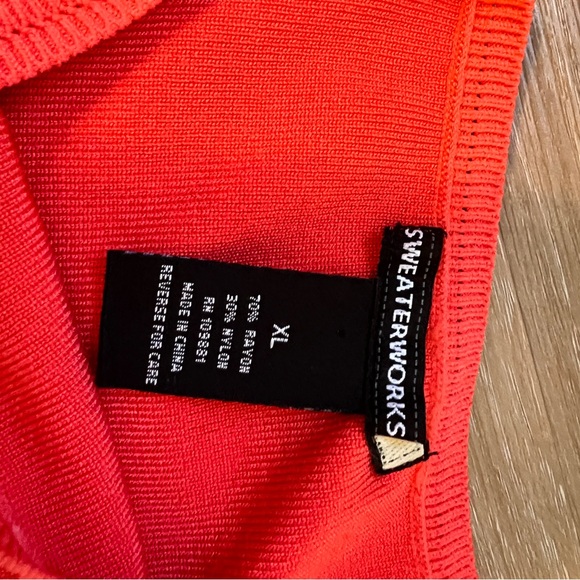 Sweaterworks Coral Sequin Florida Sleeveless Top Size XL - Picture 8 of 11